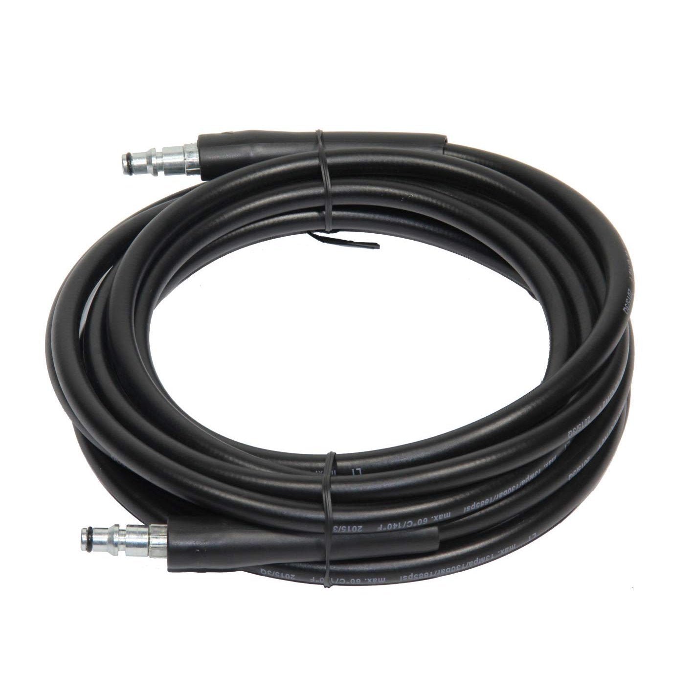 American Micronic - AMI-PW1-1500WDx - Rubber and Metal High Pressure 6 Meter Hose Pipe for Pressure Washer (Black)