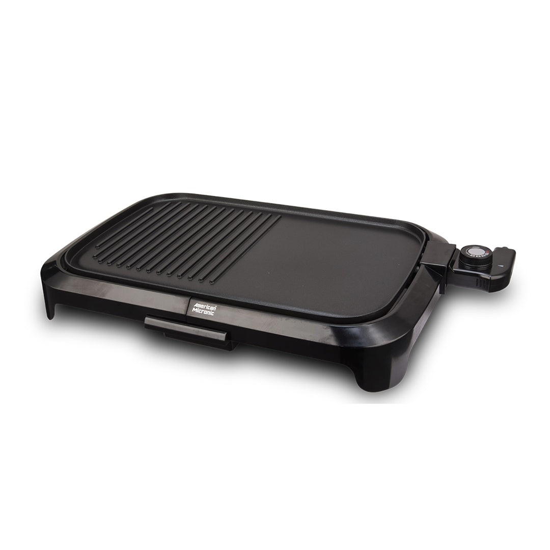 American Micronic Imported Barbeque Griller with Toughened Glass lid