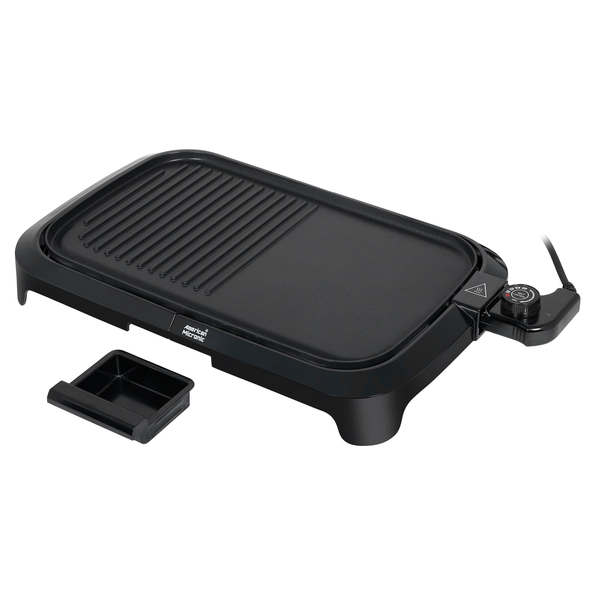 American Micronic Imported Barbeque Griller with Toughened Glass lid