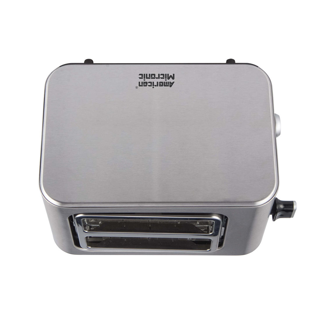 American Micronic India - 2 Slice Full Stainless Steel Pop up Toaster