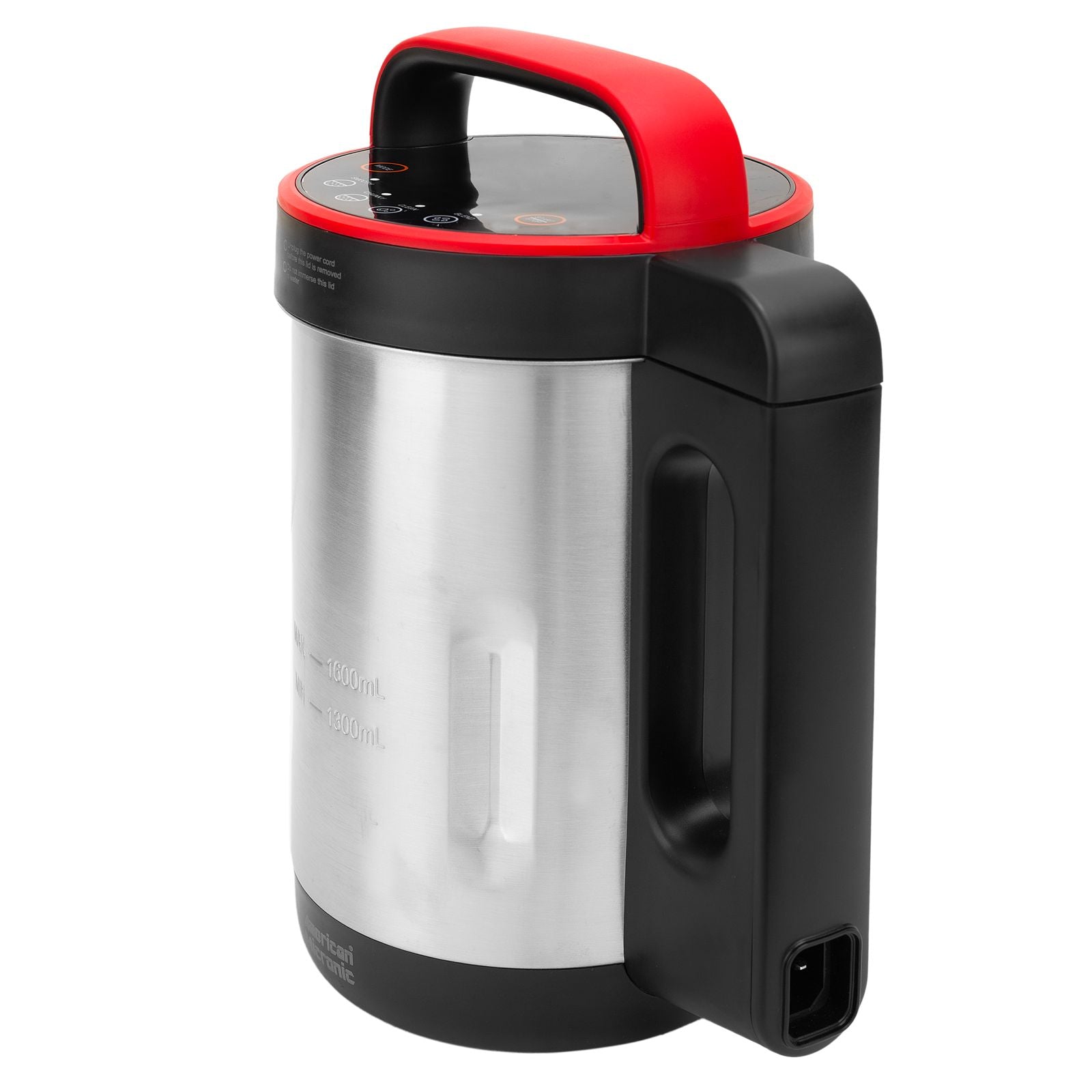 American Micronic Soup Maker with Digital Display, 1.6 Litre, Automatic Blending and Heating