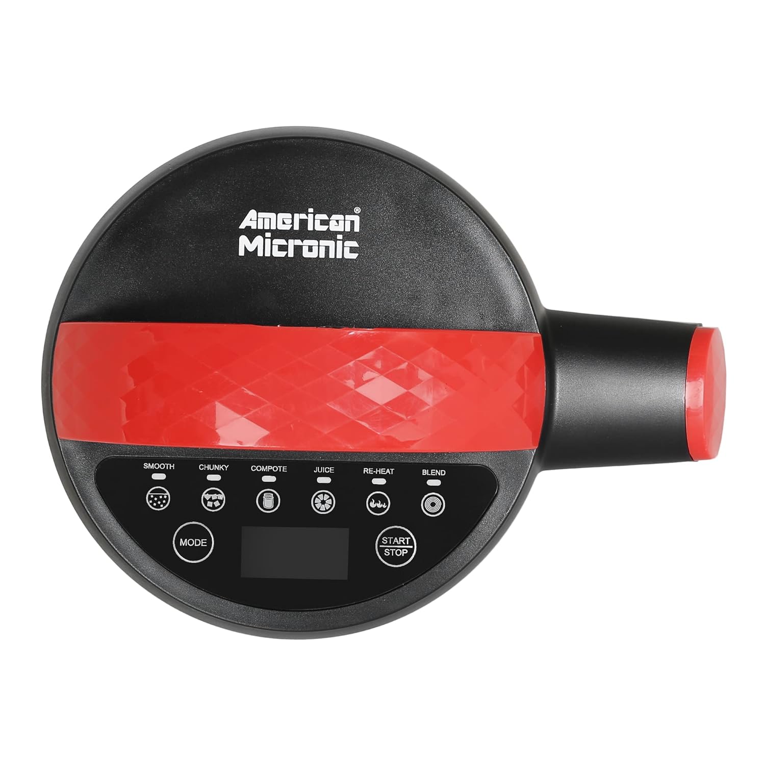 American Micronic 6-in-1 Soup Maker with Digital Display, 1 Litre, Automatic Blending and Heating