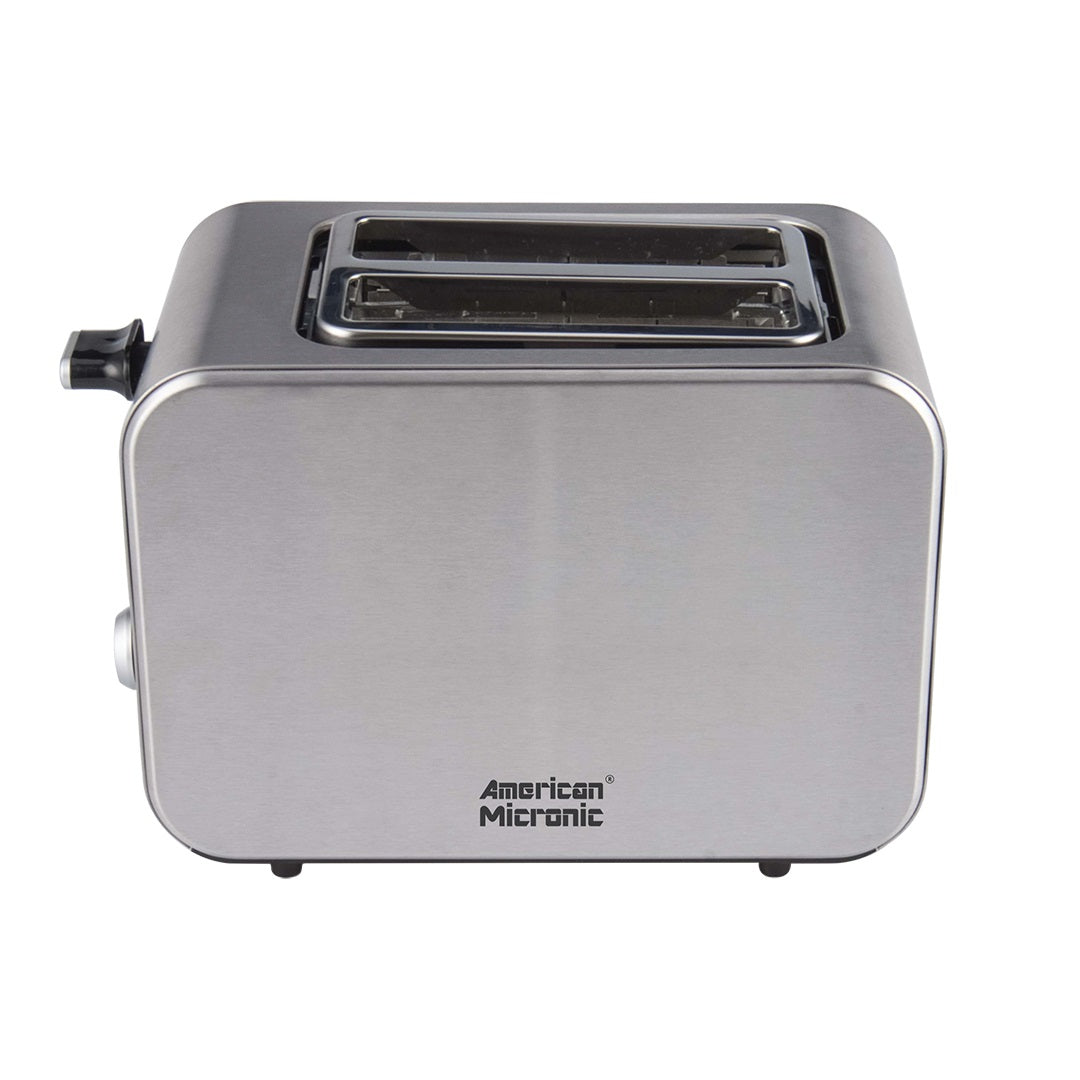 American Micronic 2 Slice Full Stainless Steel Pop up Toaster