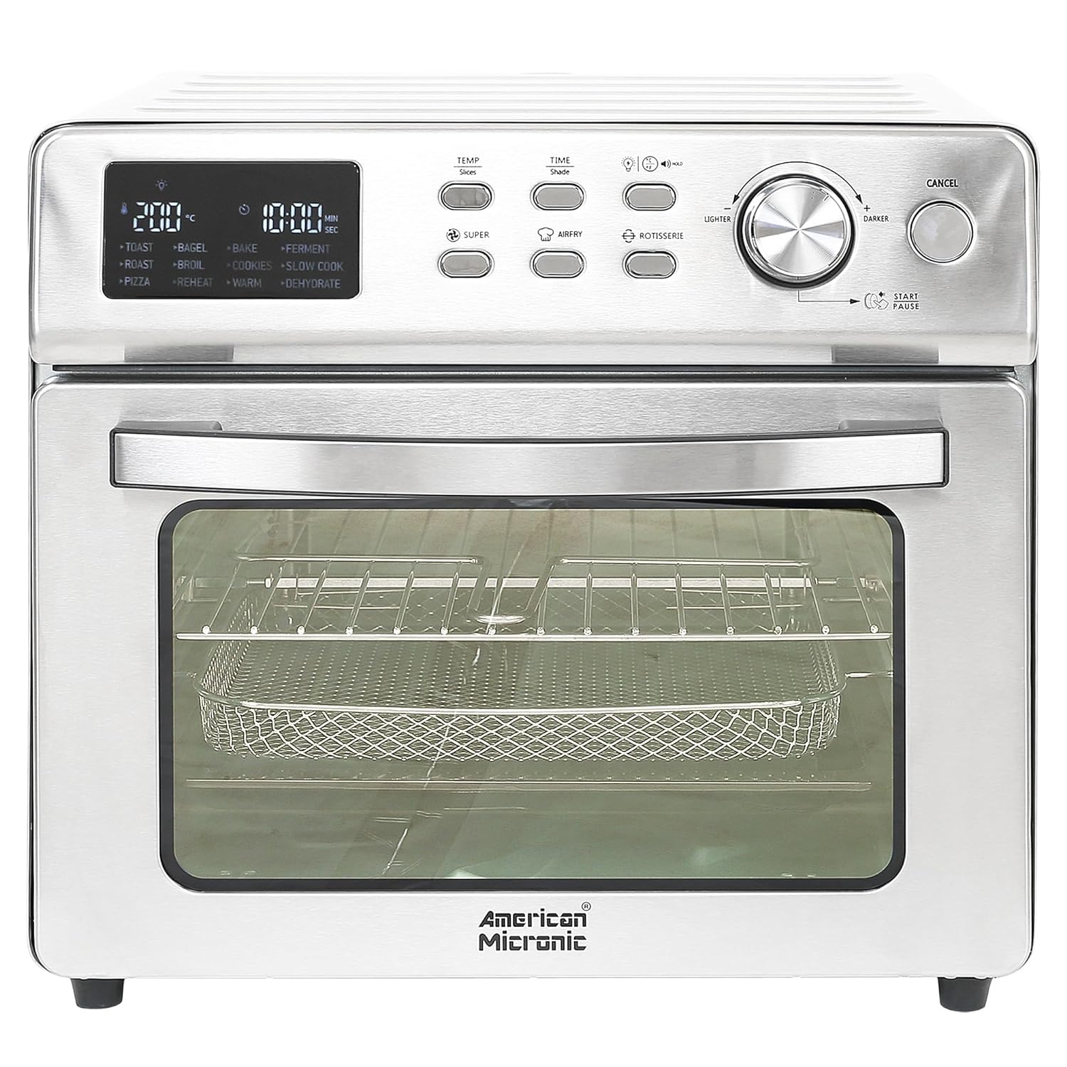 American Micronic 25 Litre Digital Air Fryer Cum Oven Toaster Griller