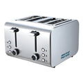 American Micronic 4 Slice Imported Stainless Steel 2-in-1 Pop-Up Toaster