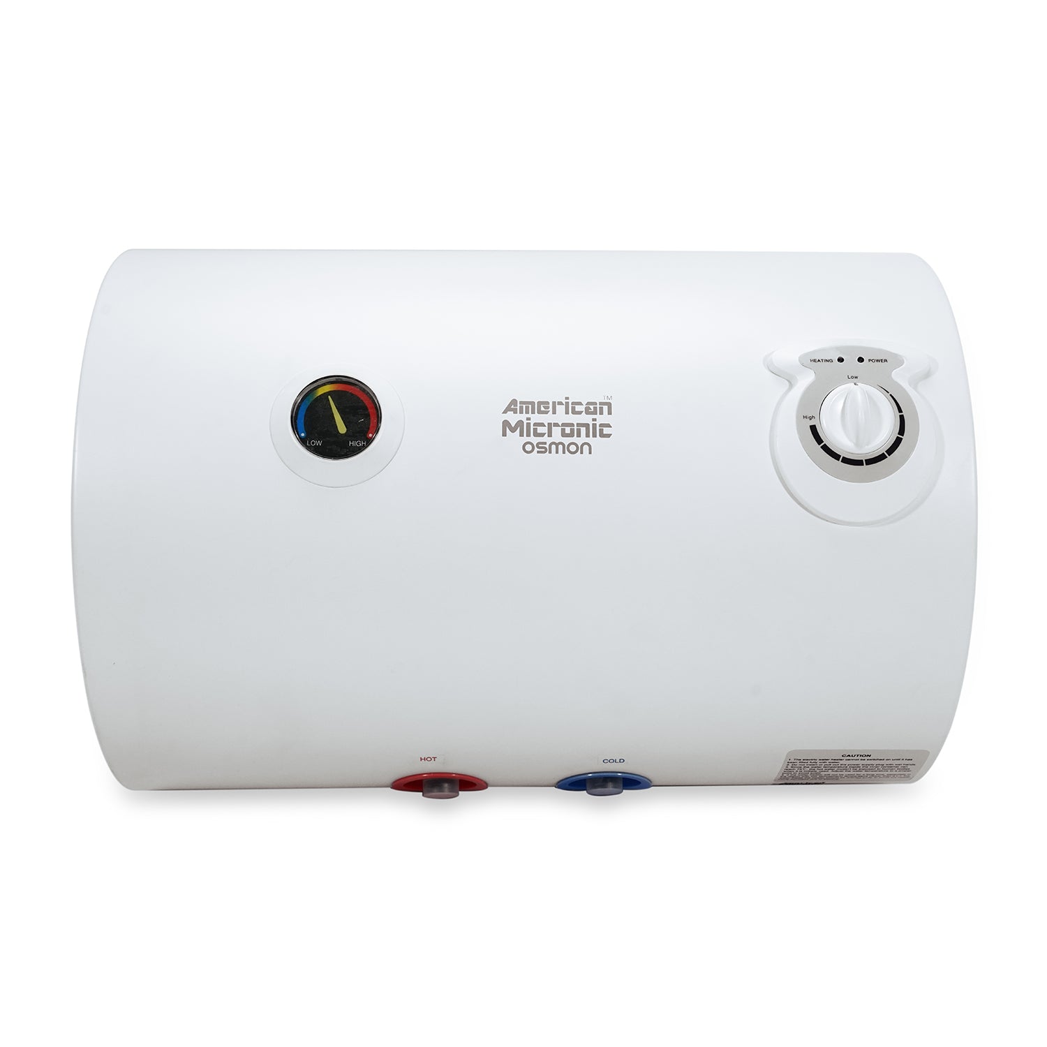 American Micronic 15L Horizontal Water Heater with Titanium Glass Line